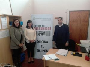 Foto de Archivo del Delegado de El Galpón Cristian Quiquinto y su equipo de trabajo